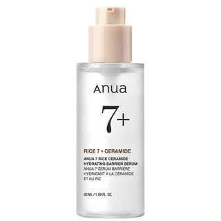 ANUA 7 Rice Ceramide Hydrating Barrier Serum: A gentle, fragrance-free serum for all skin types.